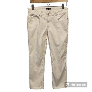 Eileen Fisher white jeans size 8 Petite organic cotton